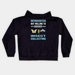 Introverted Insect Collecting Collector Collect Insects Bug Bugs Entomology Entomologist Kids Hoodie